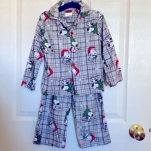 Christmas Pajamas - Snoopy!  Size 4 - Soft Flannel